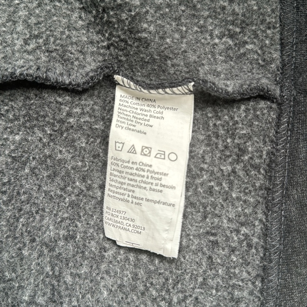 prAna Mila coat asymmetrical Zip up pockets fleece lined - Picture 8 of 12